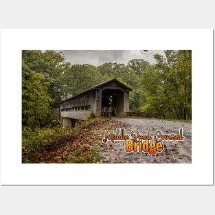 Middle Road Covered Bridge Ashtabula County Ohio Posters and Art